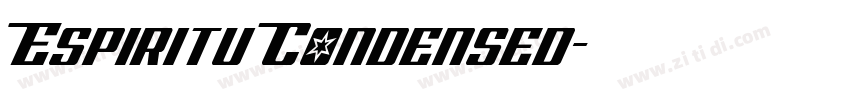 Espiritu Condensed字体转换